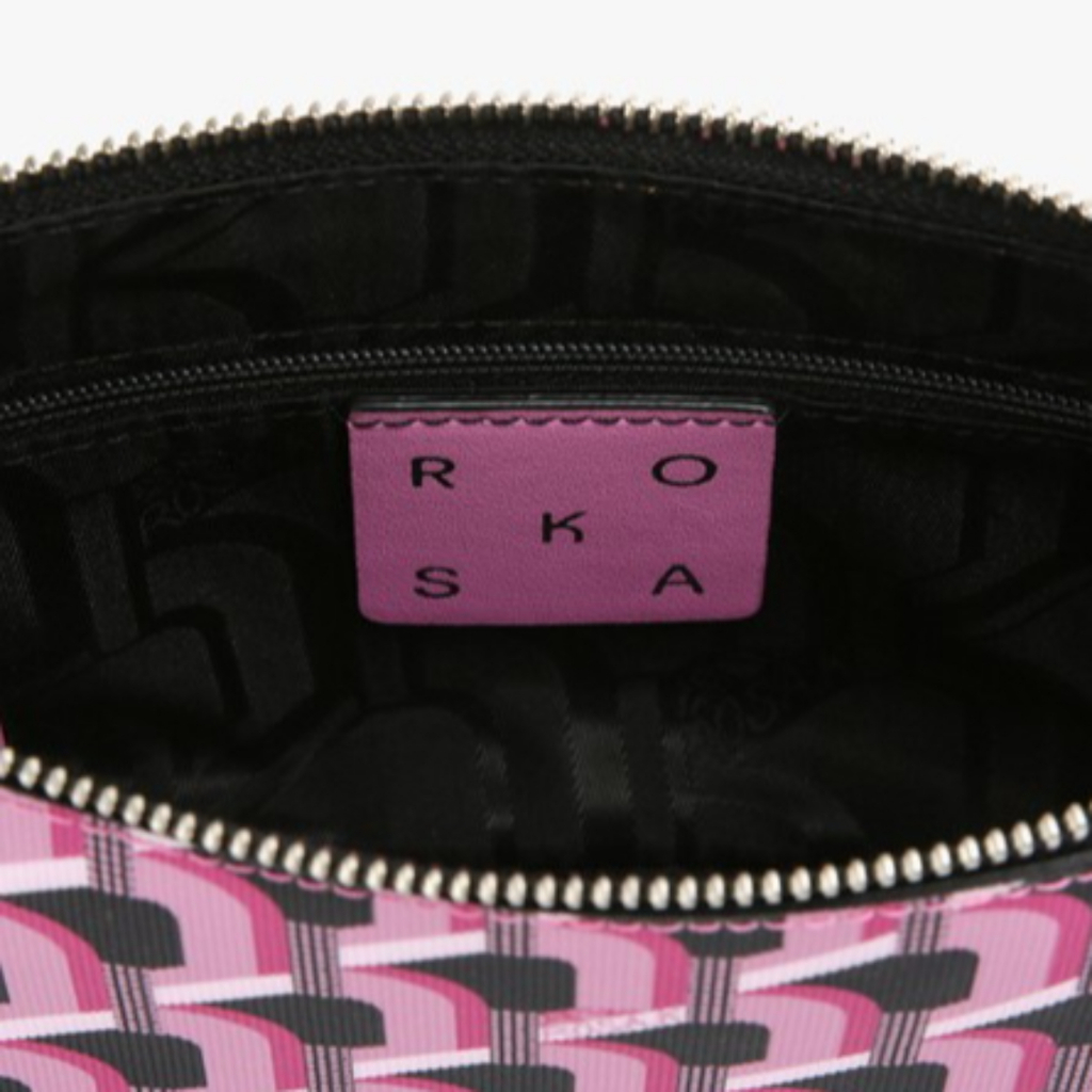 ROSA.K Monogram Petit Shoulder Bag SS Pink Black Lissle Bag