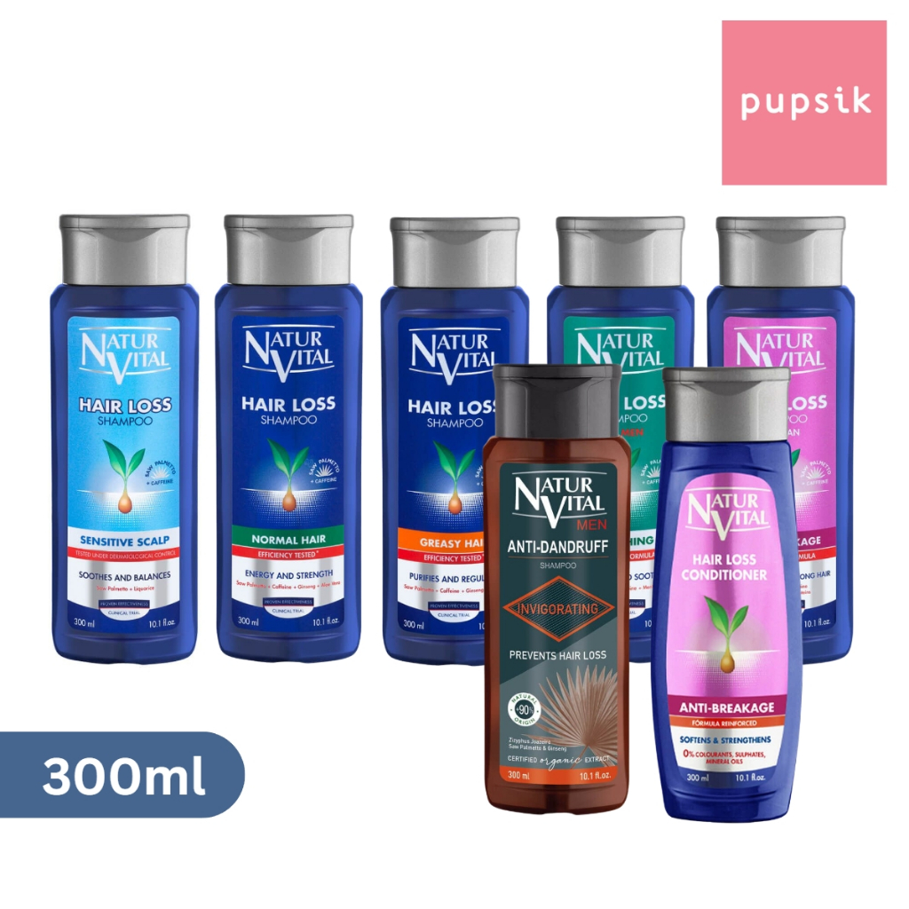 NaturVital Hair Loss Shampoo / Conditioner, 300ml (7 Types) | Shopee ...