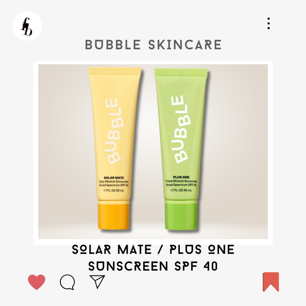 Bubble Skincare Solar Mate Mineral Sunscreen SPF 40, Sun
