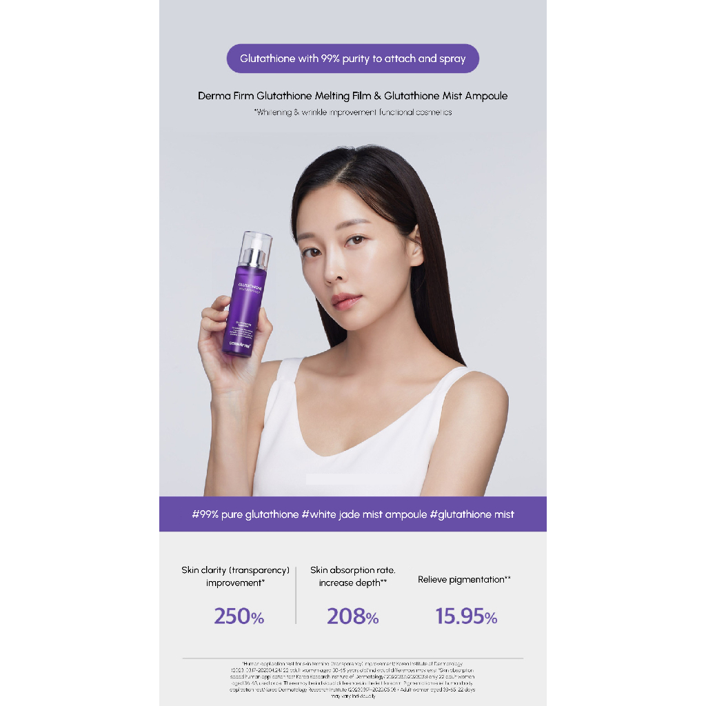 DERMAFIRM) Glutathione Melting Film (1 Box= 10 Films) - COCOMO | Shopee  Singapore