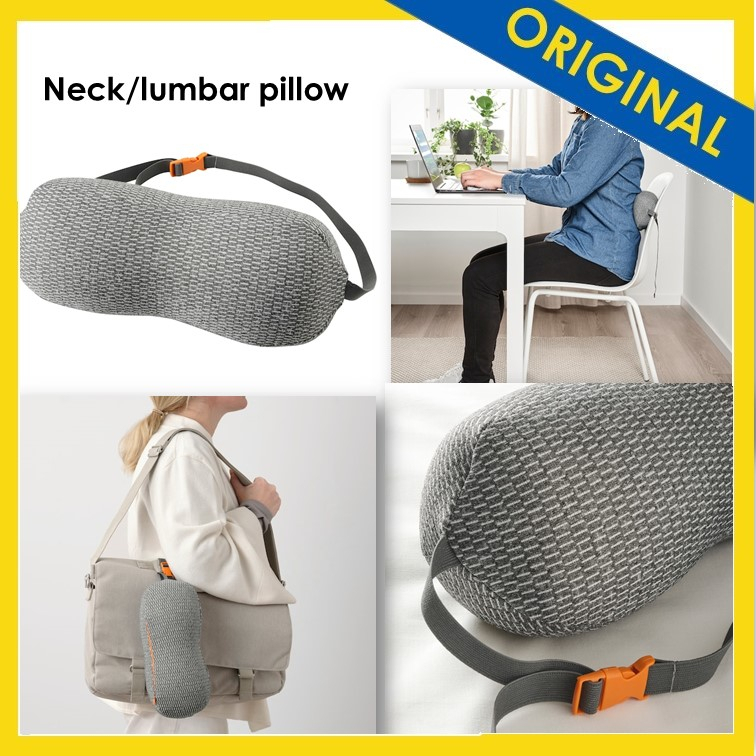 Memory foam versatile neck lumbar pillow that goes where you go support improve comfort and sitting position