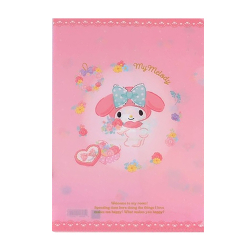 Sanrio My melody Kuromi PP A4 Document File Folder Paper L Holder Cute ...