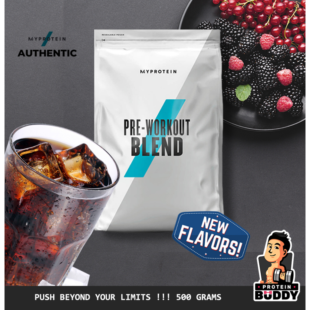 MyProtein PreWorkout BLUE RASPBERRY or COLA 500G or MyPRO PreWorkout