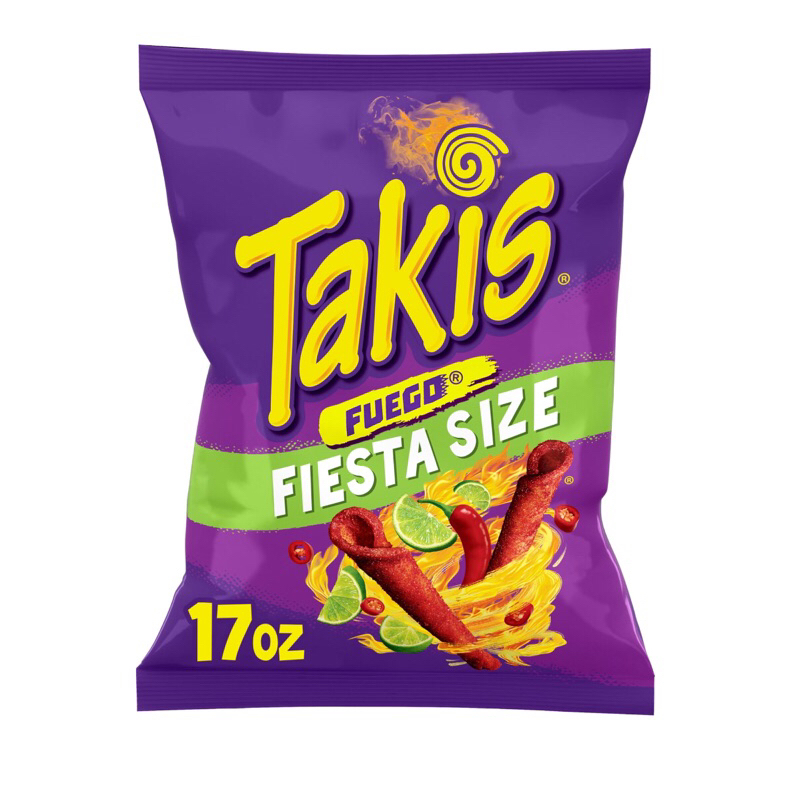 Barcel Takis Fuego Hot Chili Pepper Lime Tortilla Chips Oz G