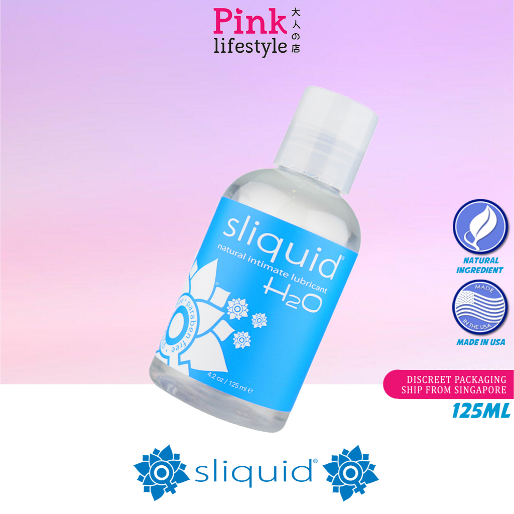 Sliquid Naturals H2o 125ml Intimate Water Based Lubricant Glycerine