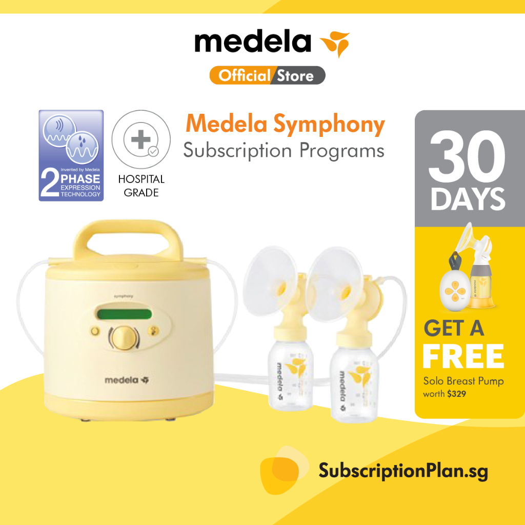 MEDELA Symphony Double Electric Breast Pump Plan Subscription, 30-day, Hospital Grade Pump Rental Plan