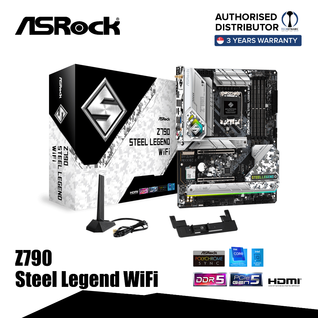 ASROCK Z790 Steel Legend WiFi Motherboard | Shopee Singapore 