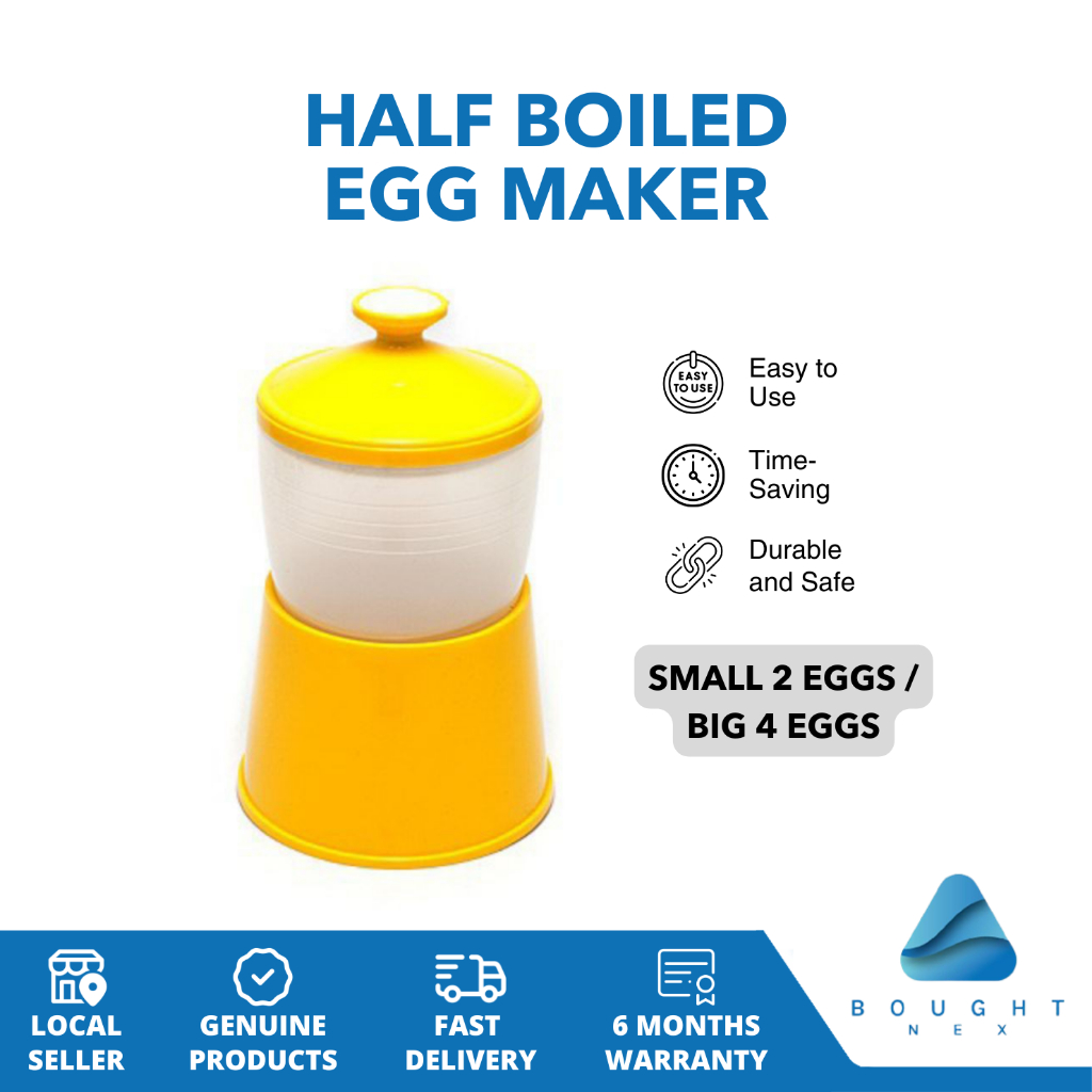 Half Boiled Egg Maker - Effortless, Quick Breakfast, Half Boiled in ...