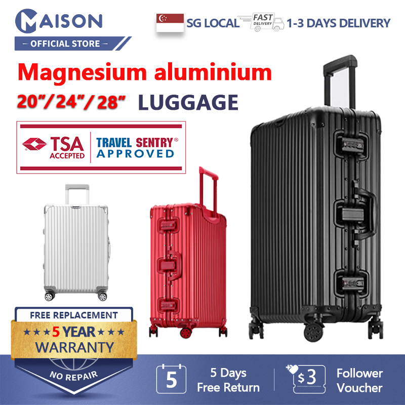 Full aluminium store magnesium luggage