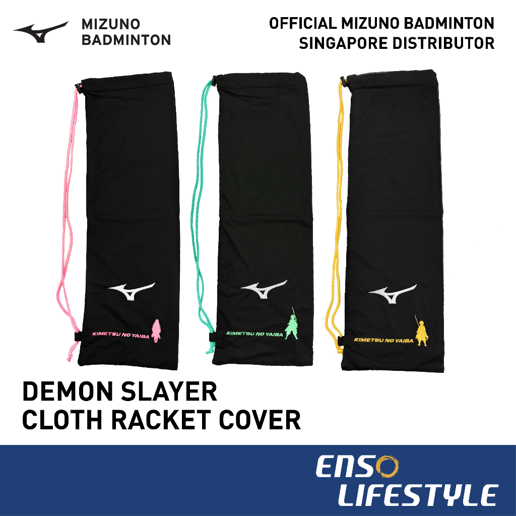 Mizuno Badminton Racket Cover Demon Slayer Cloth Racket Cover [Enso
