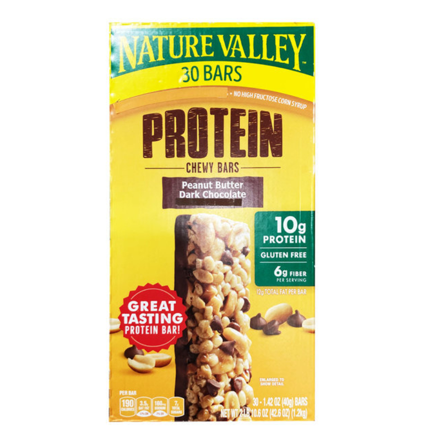[NATURE VALLEY]Protein Chewy Bars Peanut Butter Dark Chocolate 30 Bars