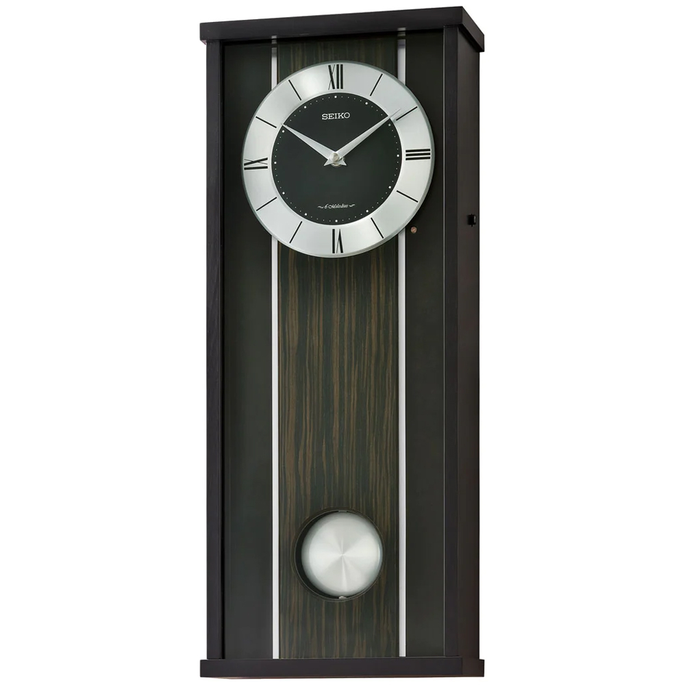 Seiko Wooden Case Musical Pendulum Wall Clock QXM396K Shopee Singapore