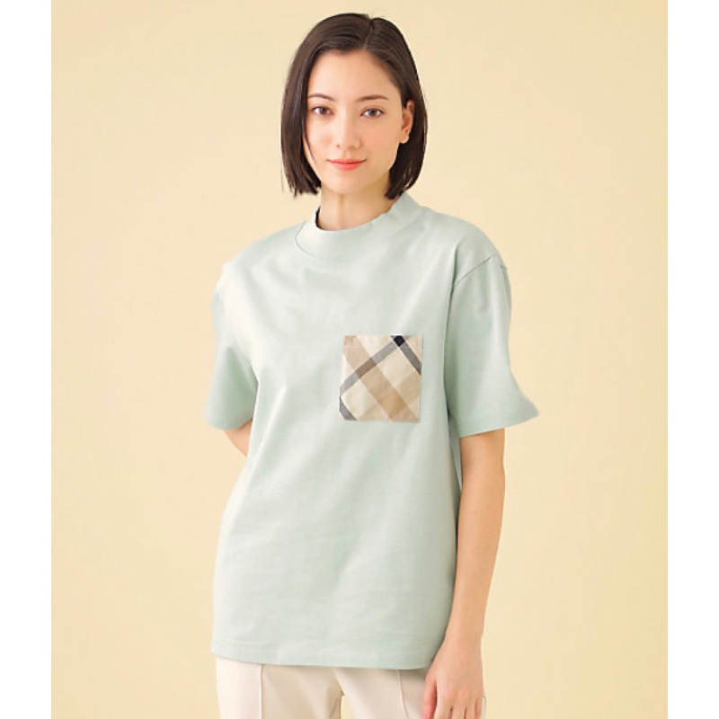 CB Crestbridge check pocket T-shirt | Shopee Singapore