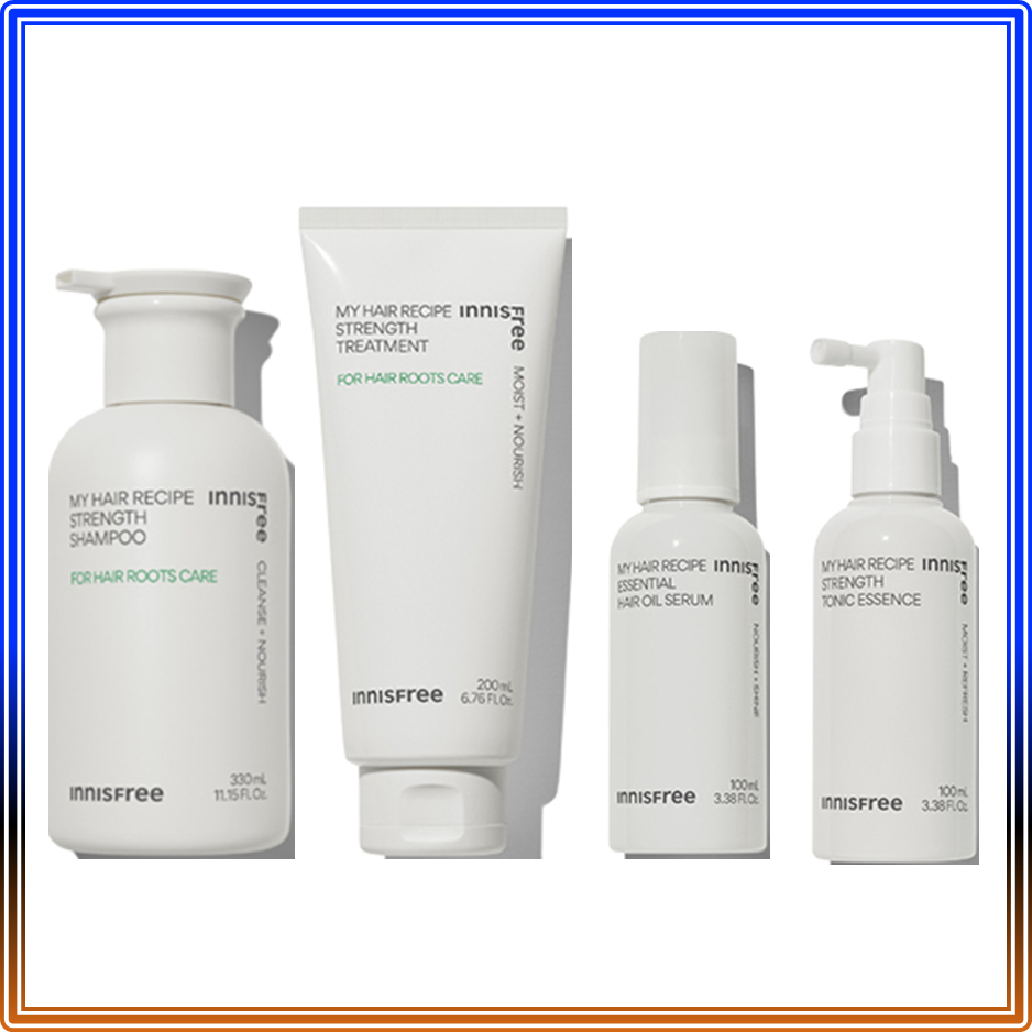 innisfree My Hair Recipe Strength (Shampoo, Treatment, Tonic Essence