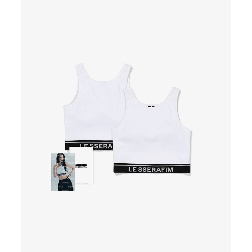 LE SSERAFIM - Cotton Bra Top (White) | Shopee Singapore