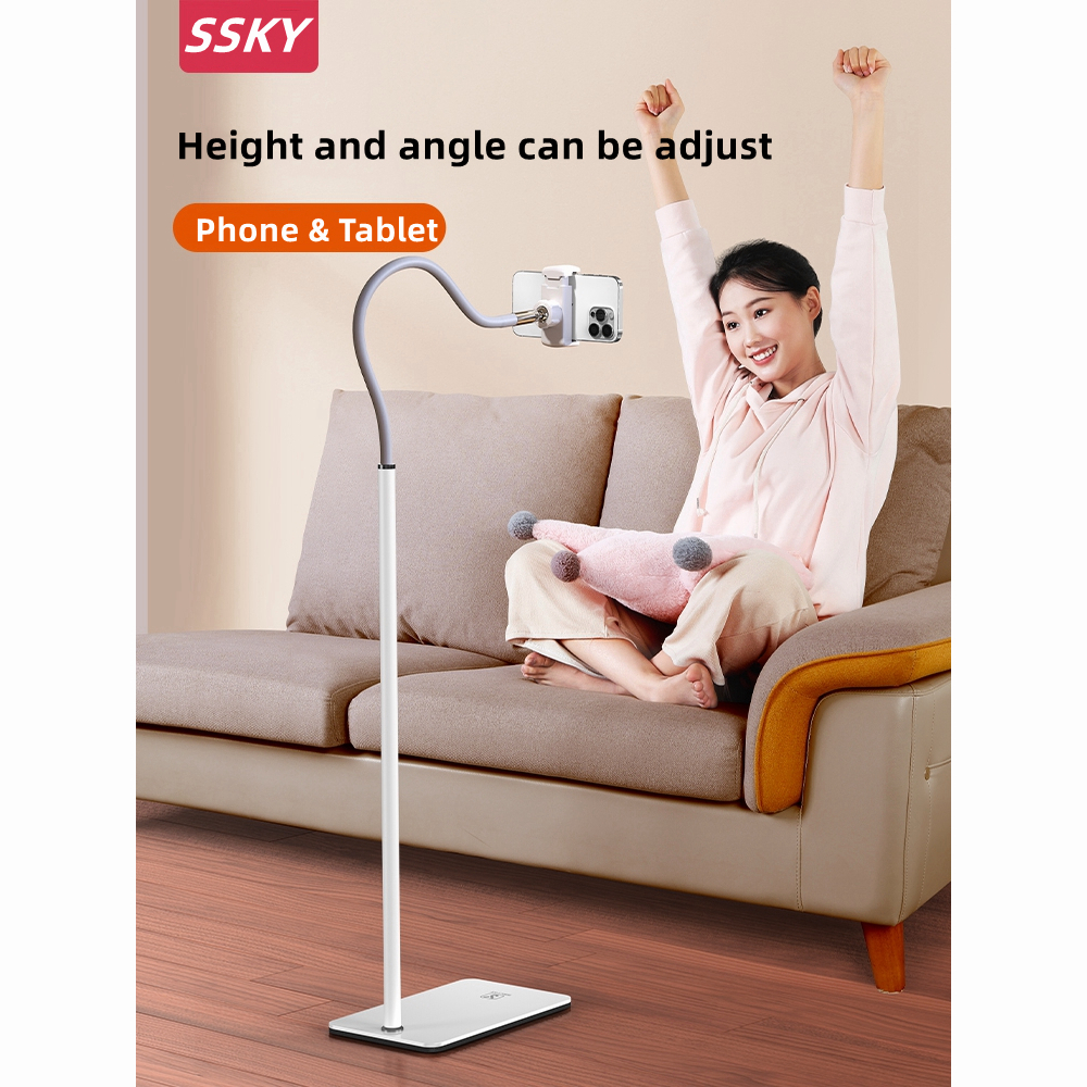SSKY,L16 Phone stand Lazy Floor Tablet Phone Stand Holder Bedside,Multi-angle adjustable,phone live rack bracket