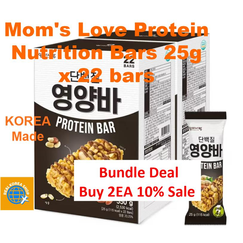 [Korea Made] Mom's Love Protein Nutrition Bars 25g x 22 bars Breakfast
