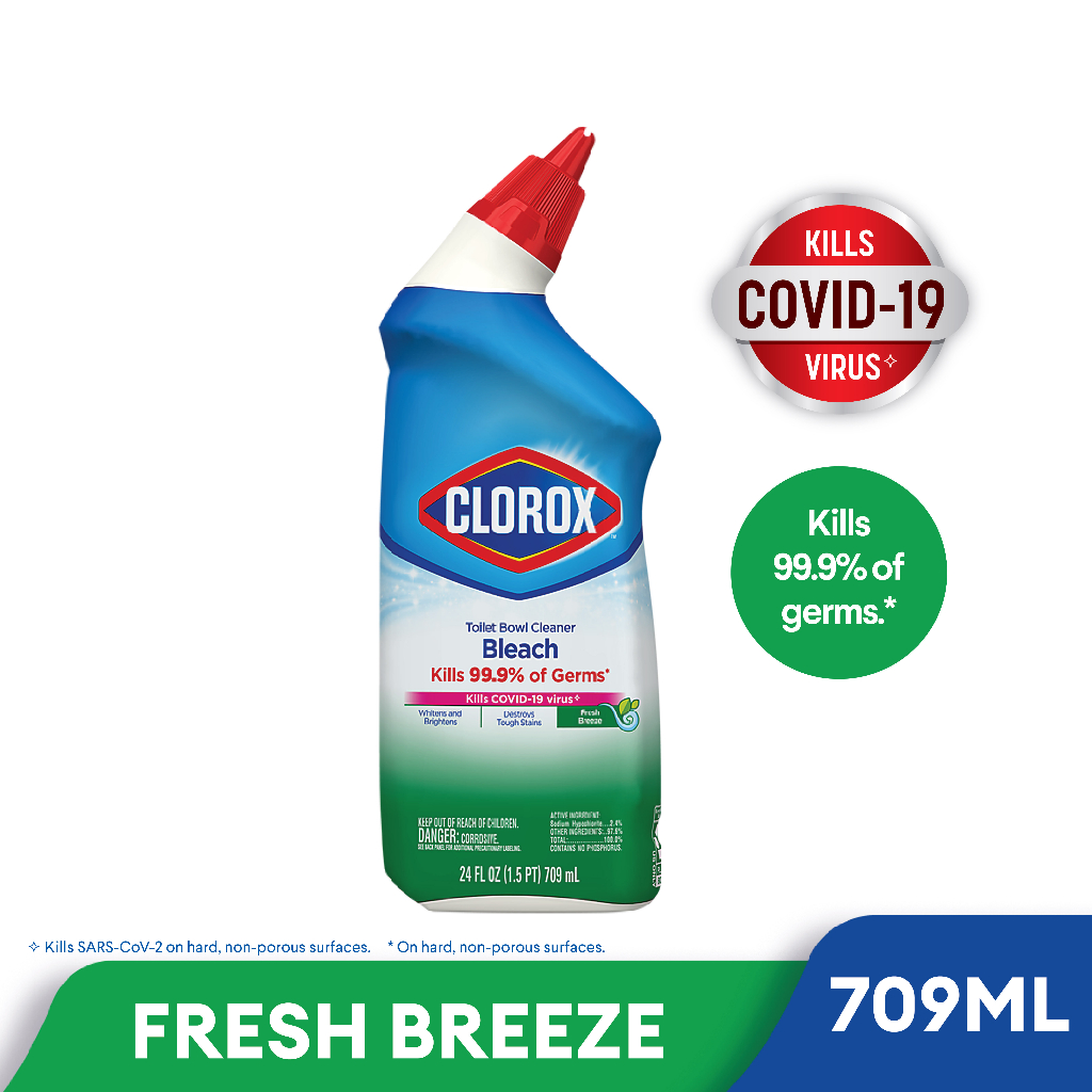 Clorox Toilet Bowl Cleaner with Bleach - Fresh Breeze 709ml | Shopee ...