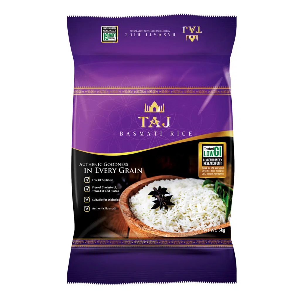 TAJ Basmati (Low GI) Rice 5Kg/1Kg | Shopee Singapore