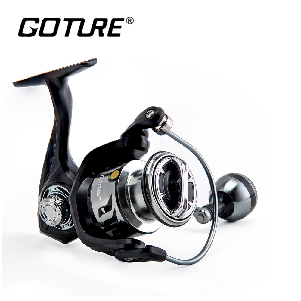 Goture Reel Fishing 1000-4000 5+1BB Black Line Cup Spool Left Right Hand No  Gap Saltwater Spinning Reel