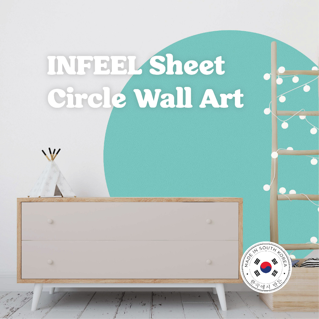 Dekorea Wall Art Sticker Circle Wallpaper Home Decoration Shopee