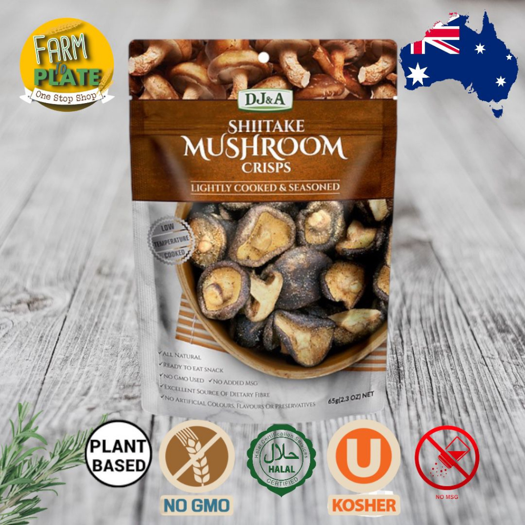 [FARM TO PLATE] DJ&A Shiitake Mushroom Crisps 30g / Australian Natural