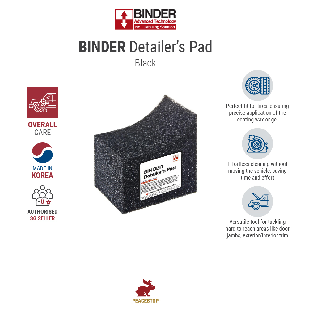 BINDER Korea Detailer's Pad by Fireball Detailing Pad Contour Dressing