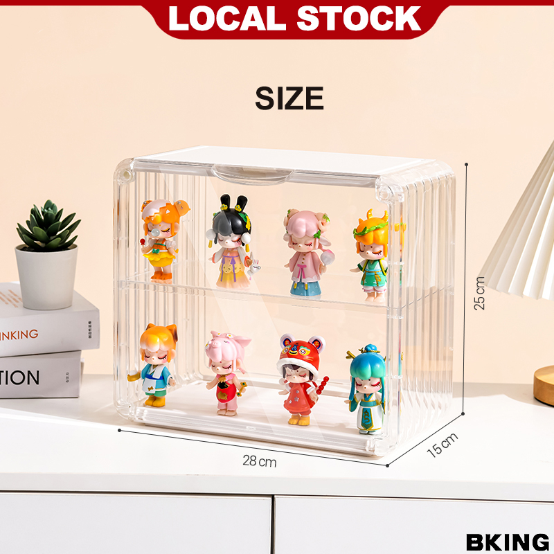 Popmart Display Box Figurine Display Case Transparent Storage Box Blind ...