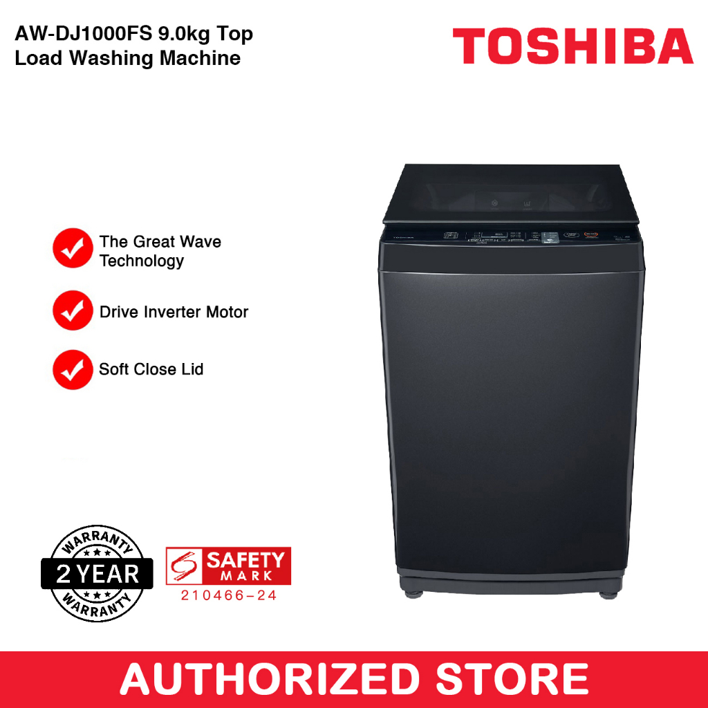 Toshiba AWDJ1000FS 9KG Top Load Washing Machine Shopee Singapore
