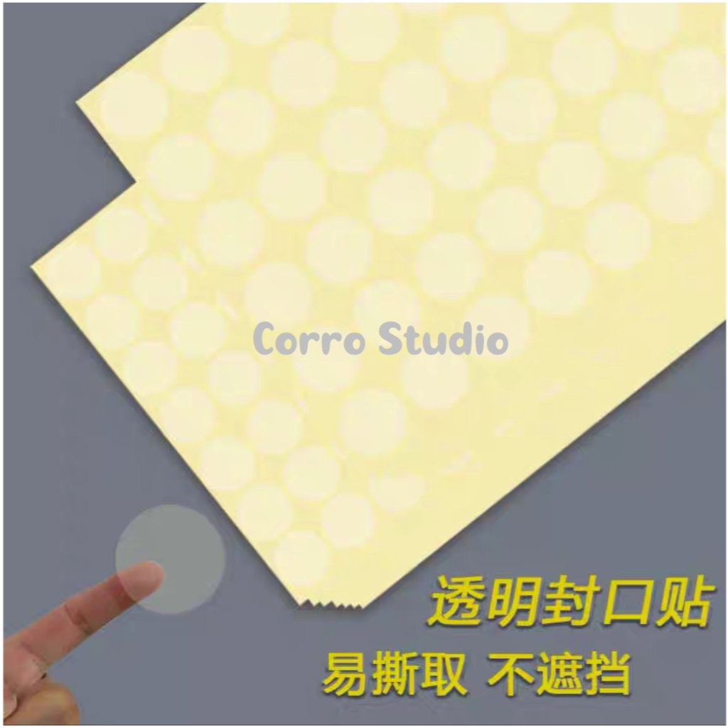 [SG Ready Stock] 1piece 19mm/25mm Round Crystal Clear Sticker Label Dot ...
