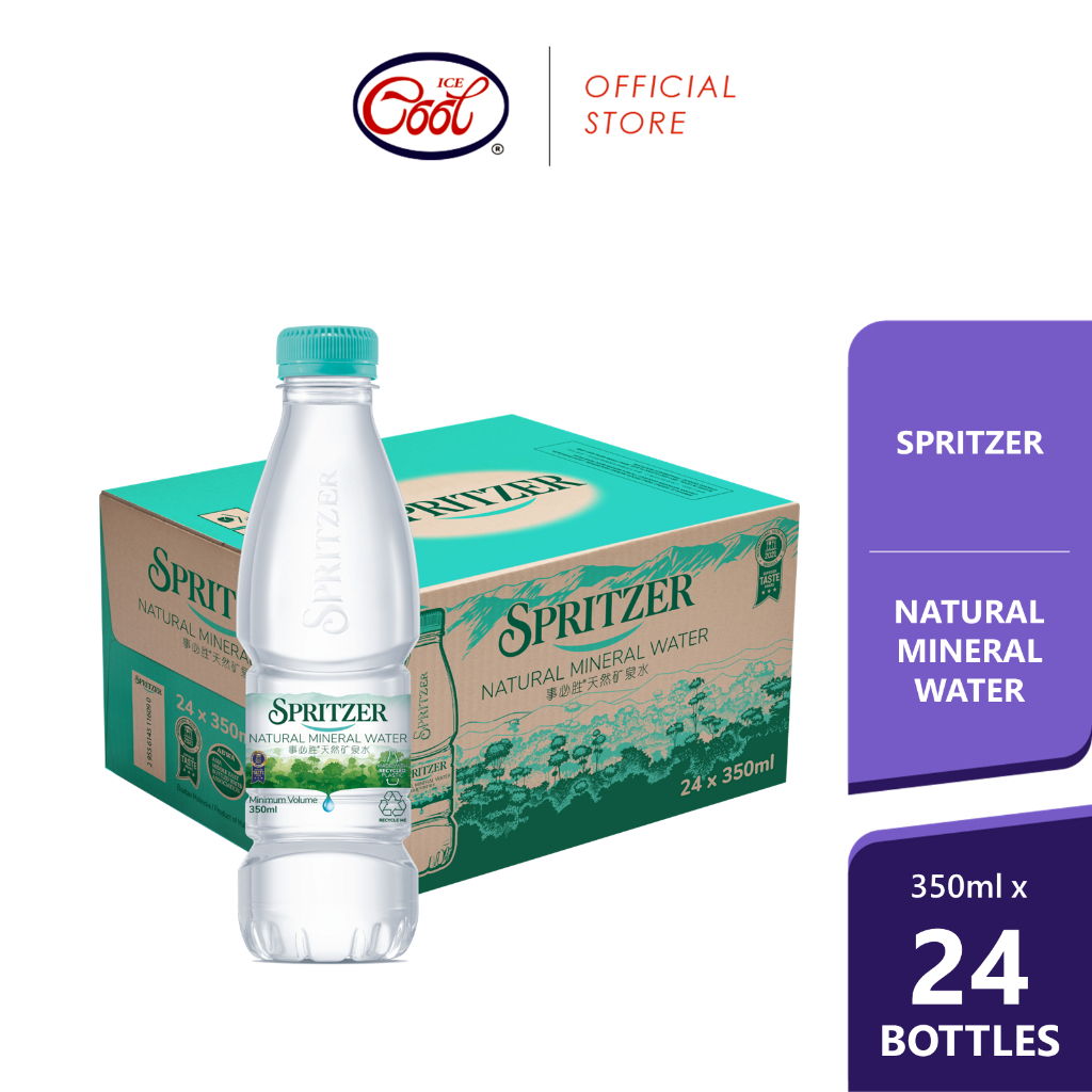 Spritzer Natural Mineral Water 350ml x 24 Bottles [CTN] | Shopee Singapore