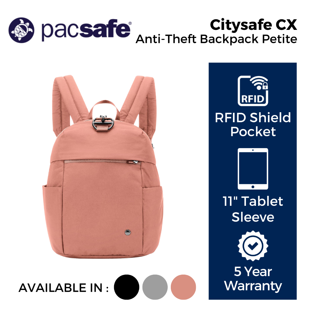 Pacsafe Citysafe CX Anti-Theft 8L Backpack Petite | Shopee Singapore