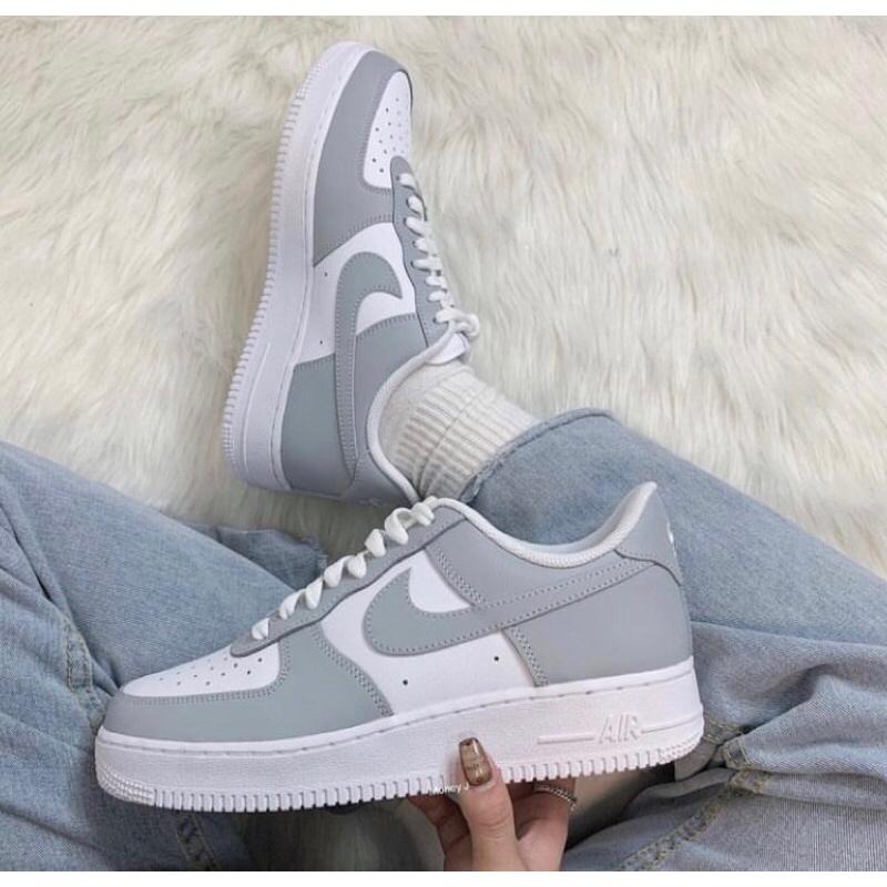 Nike air force one on sale grey