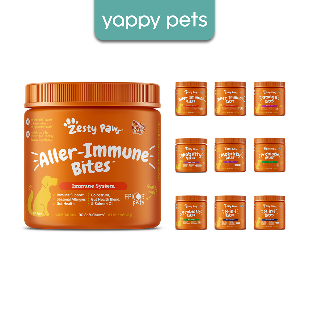 Zesty Paws Functional All Ages Dog Supplements & Vitamins, 90 Soft