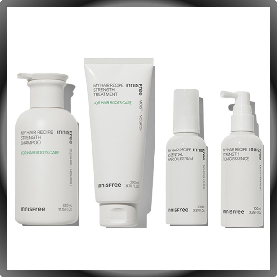 innisfree My Hair Recipe Strength (Shampoo, Treatment, Tonic Essence, Oil Serum) Shopee Singapore