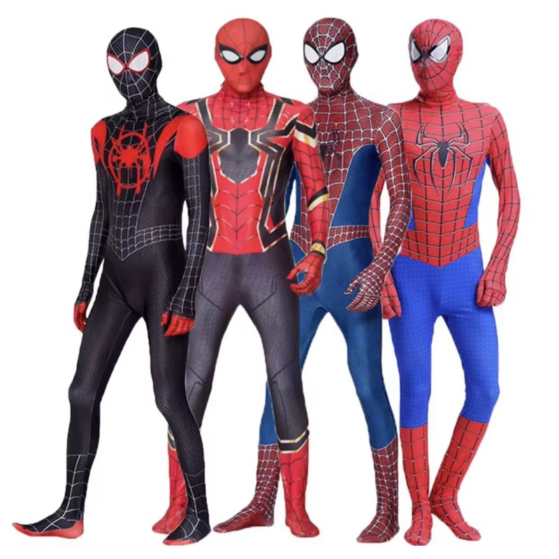 The Amazing Spiderman TASM 2 Jumpsuit Spider-man Cosplay Prop Costume Adult  Kids