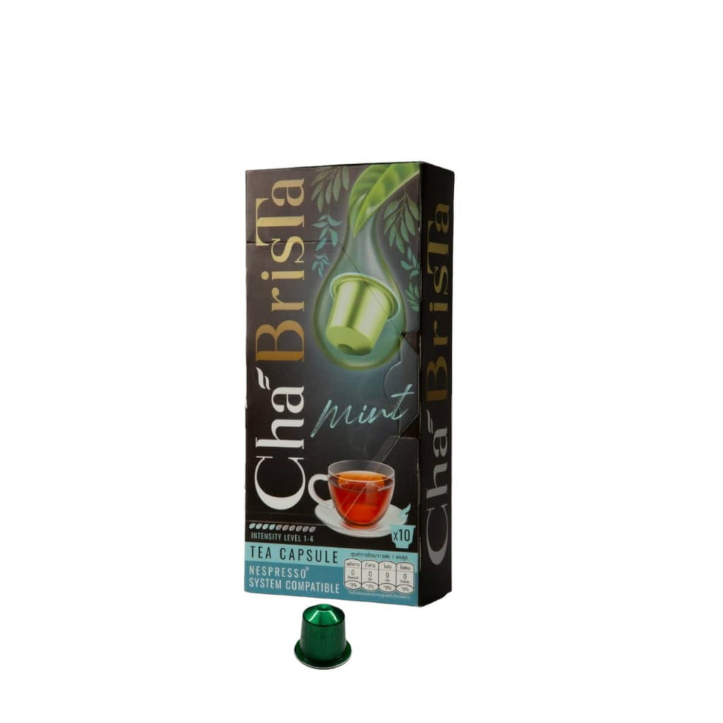 Cha BrisTa Tea Capsule (Nespresso System Compatible) Mint Flavor 10