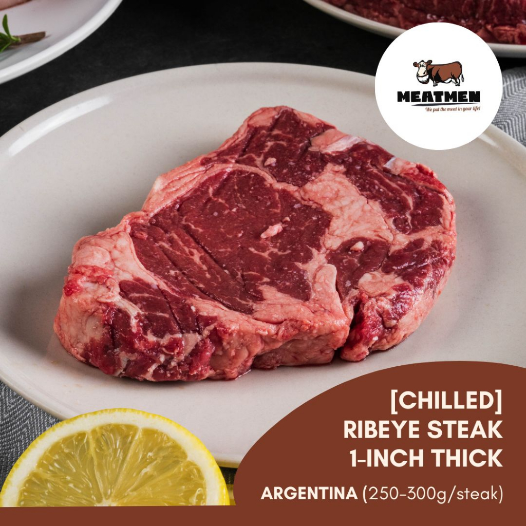 [CHILLED] ARGENTINA RIBEYE STEAK 1 INCH THICK (250300g/pc) Shopee Singapore