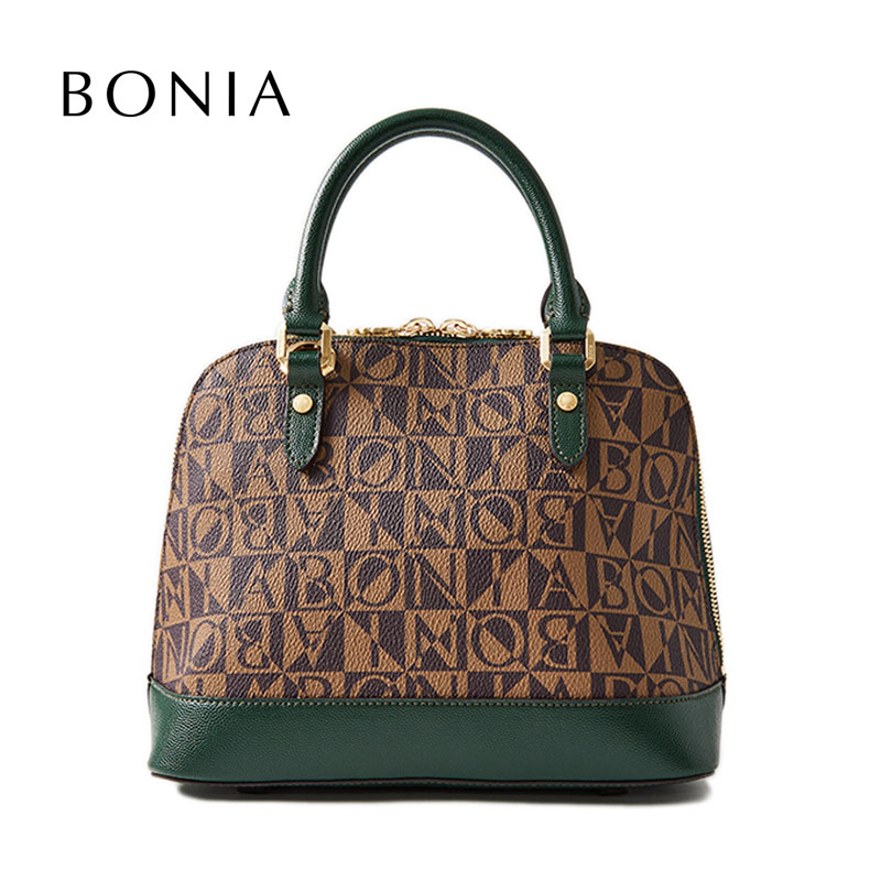 Bonia Siria Monogram Small Satchel Bag 860381-012