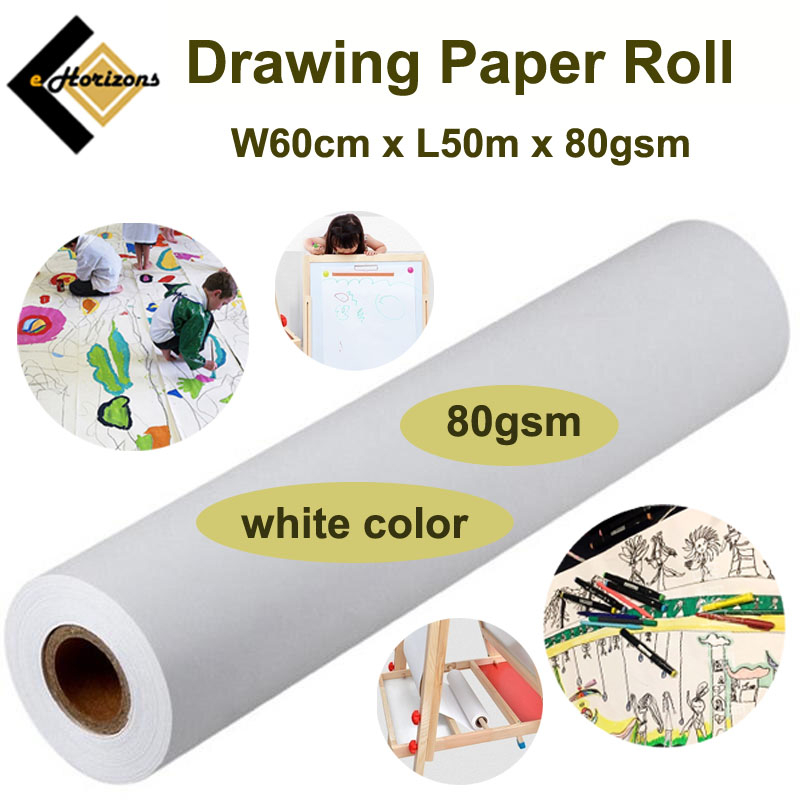 White Drawing Paper Roll/ Art & Craft Paper/Children Drawing Paper Roll/Easel Paper Roll