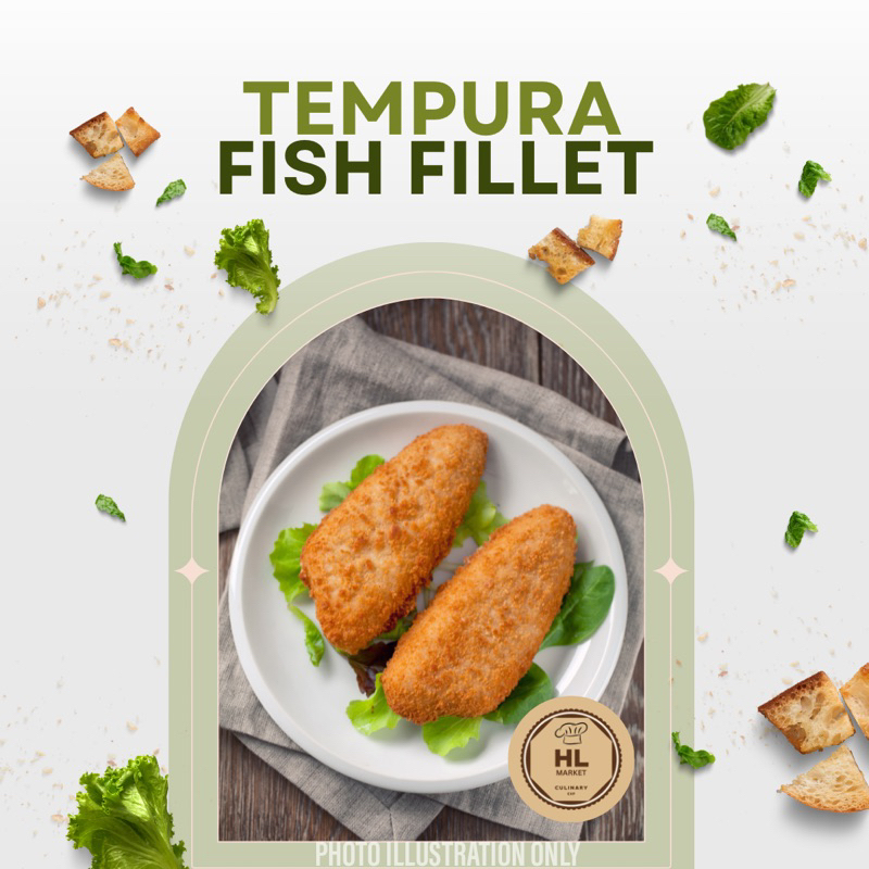 [HLmarket] Tempura Fish Fillet (Fish & Chips) 天婦羅魚柳 600g/packet (Halal