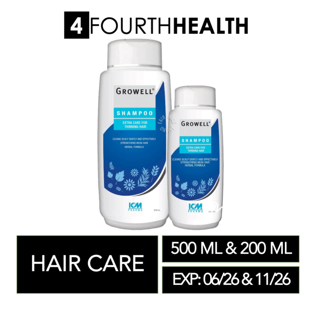 Growell Shampoo 500ml + 200ml Extra Care for Thinning Hair (Exp Jun