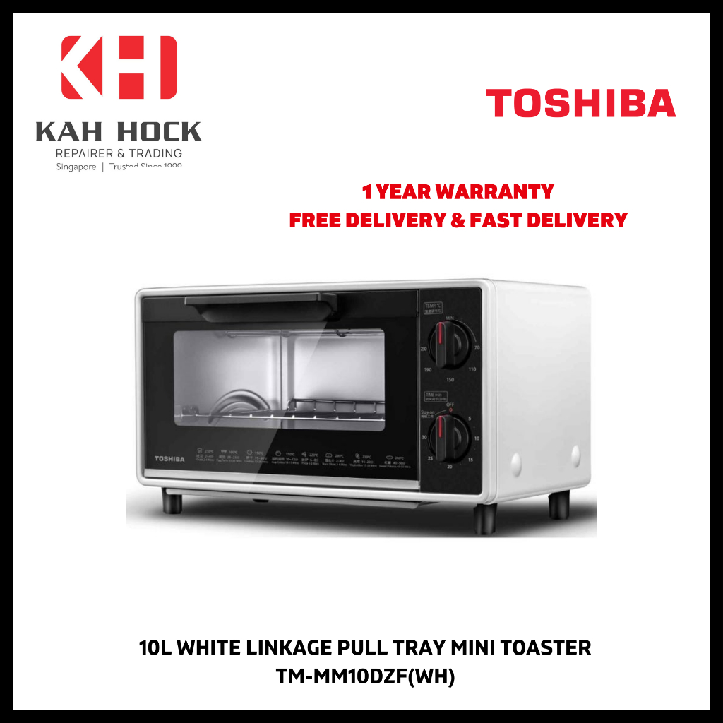 TM-MM10DZF(WH) 10L WHITE LINKAGE PULL TRAY MINI TOASTER - 2 YEARS ...