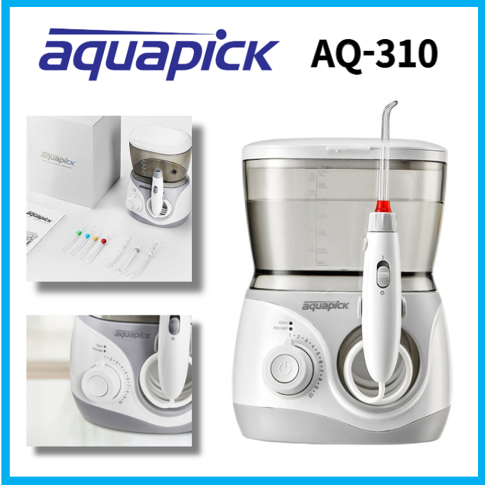 Aquapick AQ310 Oral Dental Irrigator Flosser Waterproof One Button