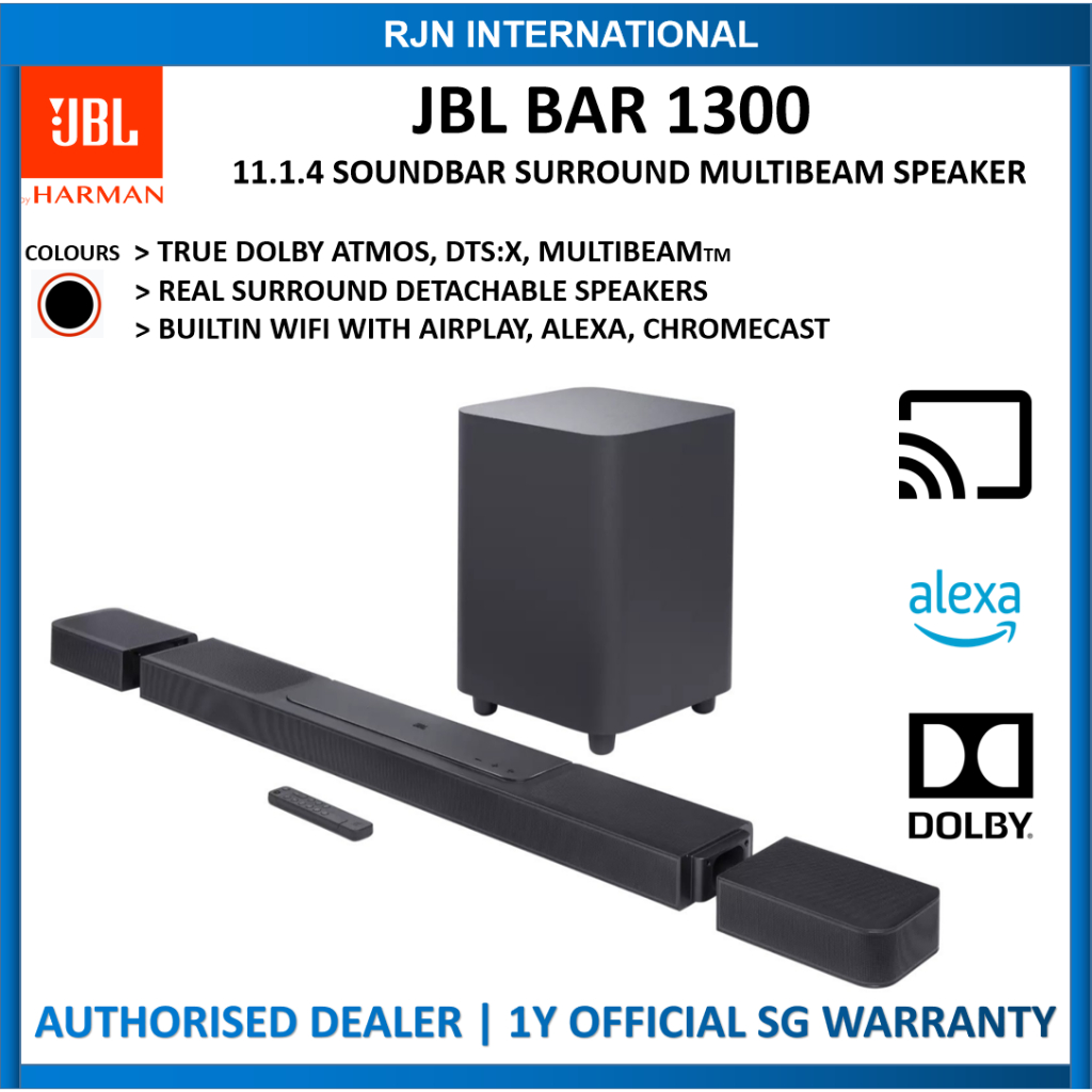 JBL 1300 Pro Speakers JBL Bar 1300X Soundbar Dolby Atmos