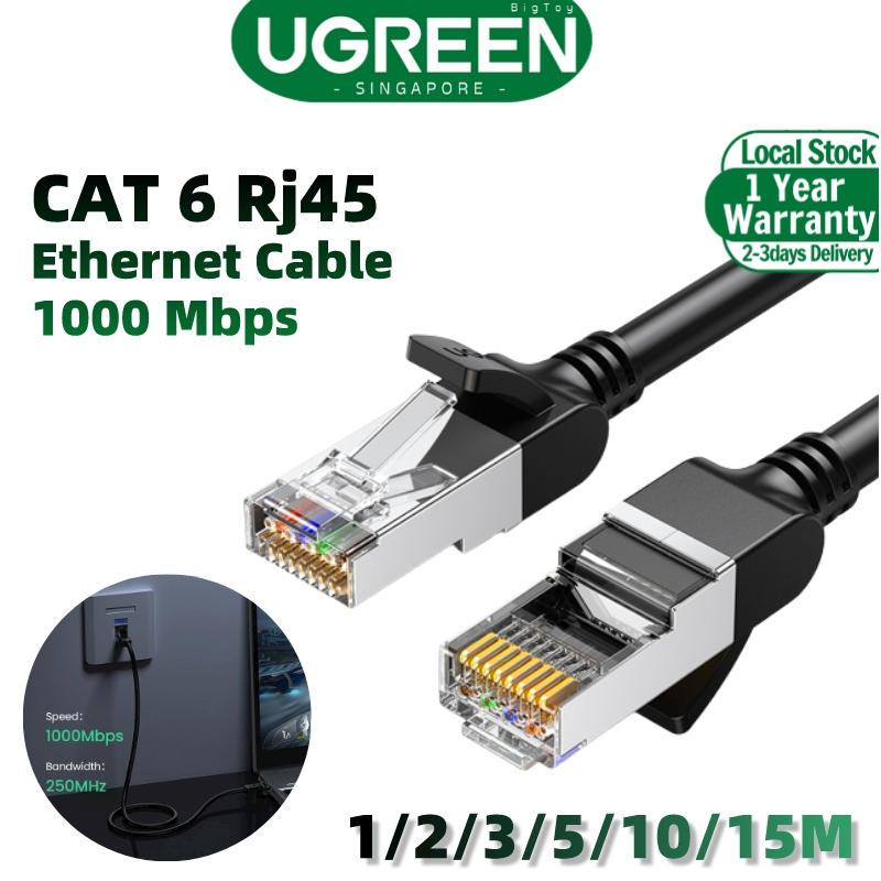 UGREEN Cat6 5M/10/15M Pure Copper Ethernet Cable cat6 RJ45 Lan Cable ...