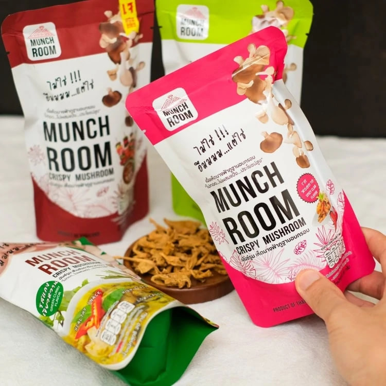 Munch Room Crispy Mushroom Snacks 20g 40g Low Carb Halal Healthy ...