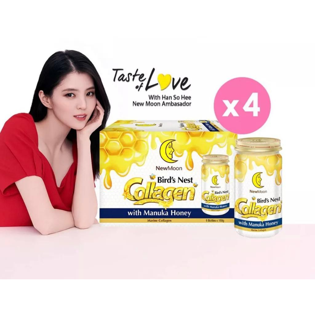 New Moon Bird's Nest Collagen With Manuka Honey 150g x 6s x 4 boxes (24 bottles)