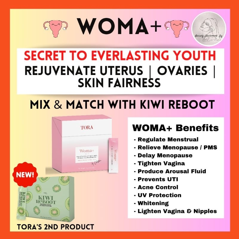 ?NEW LAUNCH ? TORA - WOMA+ Rejuvenate Uterus | Ovaries | Womb Care | Skin Fairness