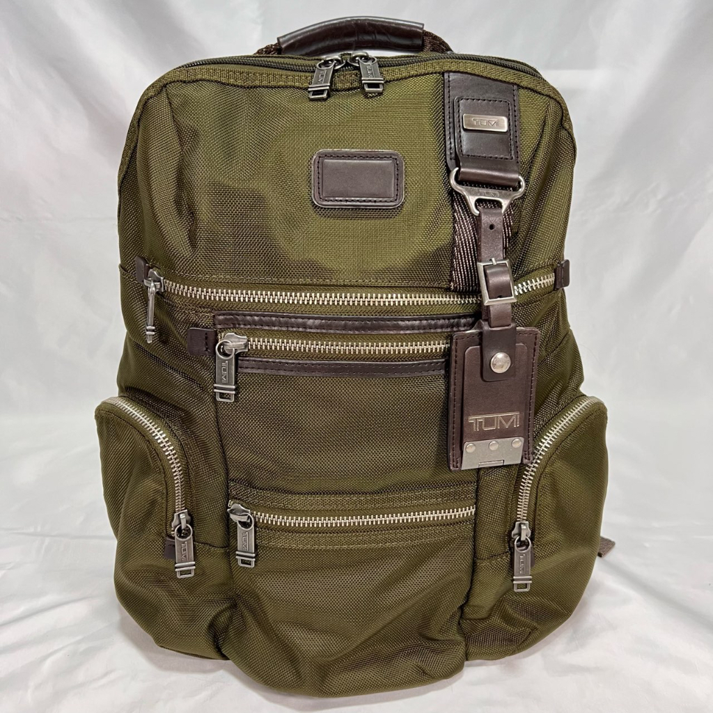 Tumi olive green outlet backpack